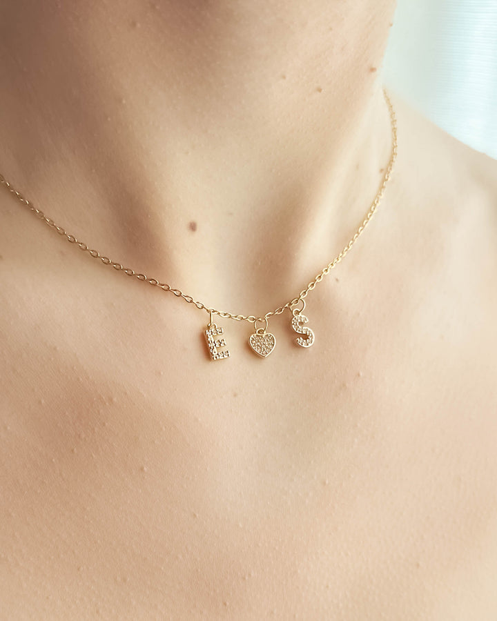 Collier Initiales Love