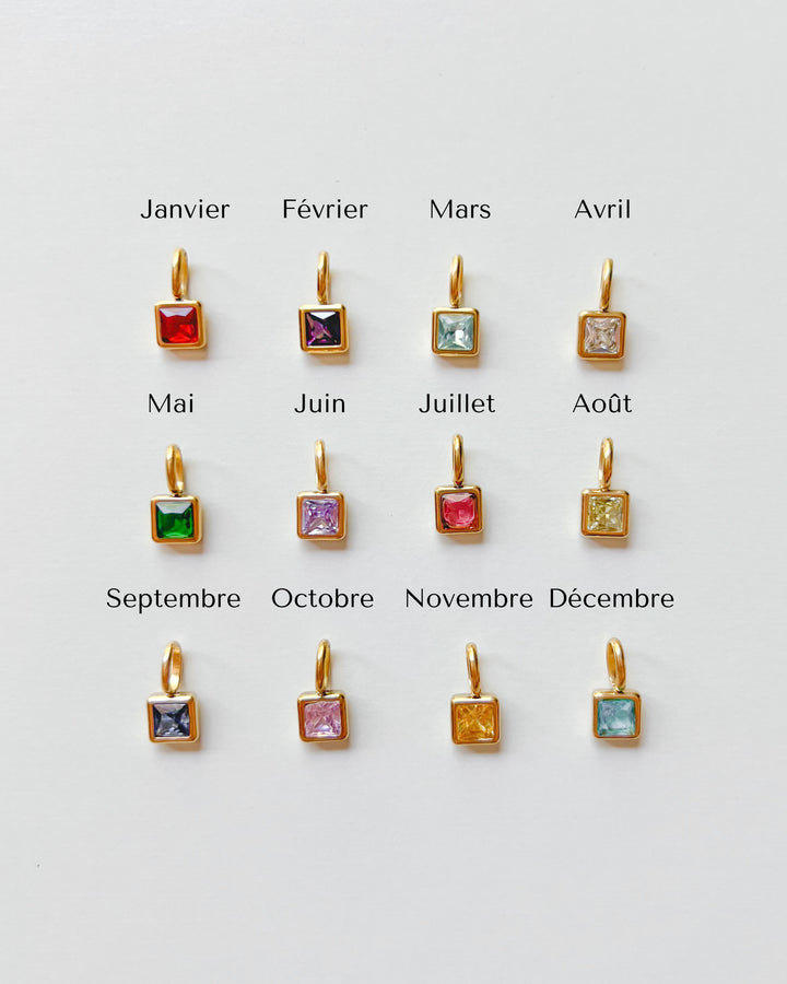 Collier Initiale Birthstones