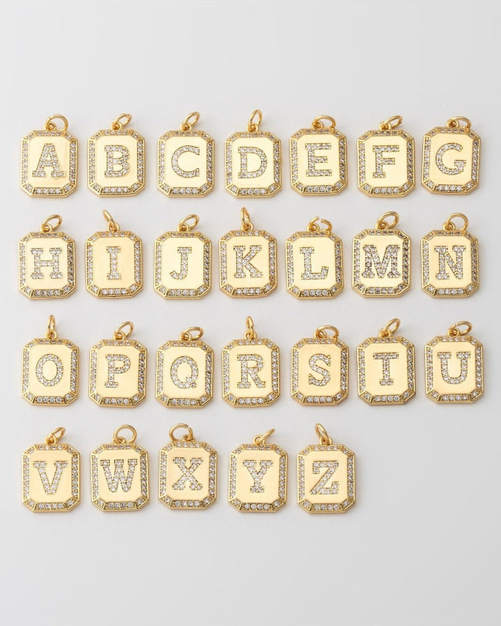 Toutes les lettres personnalisables du collier avec initiale.